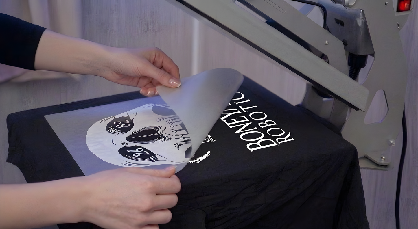 Hand peeling DTF film