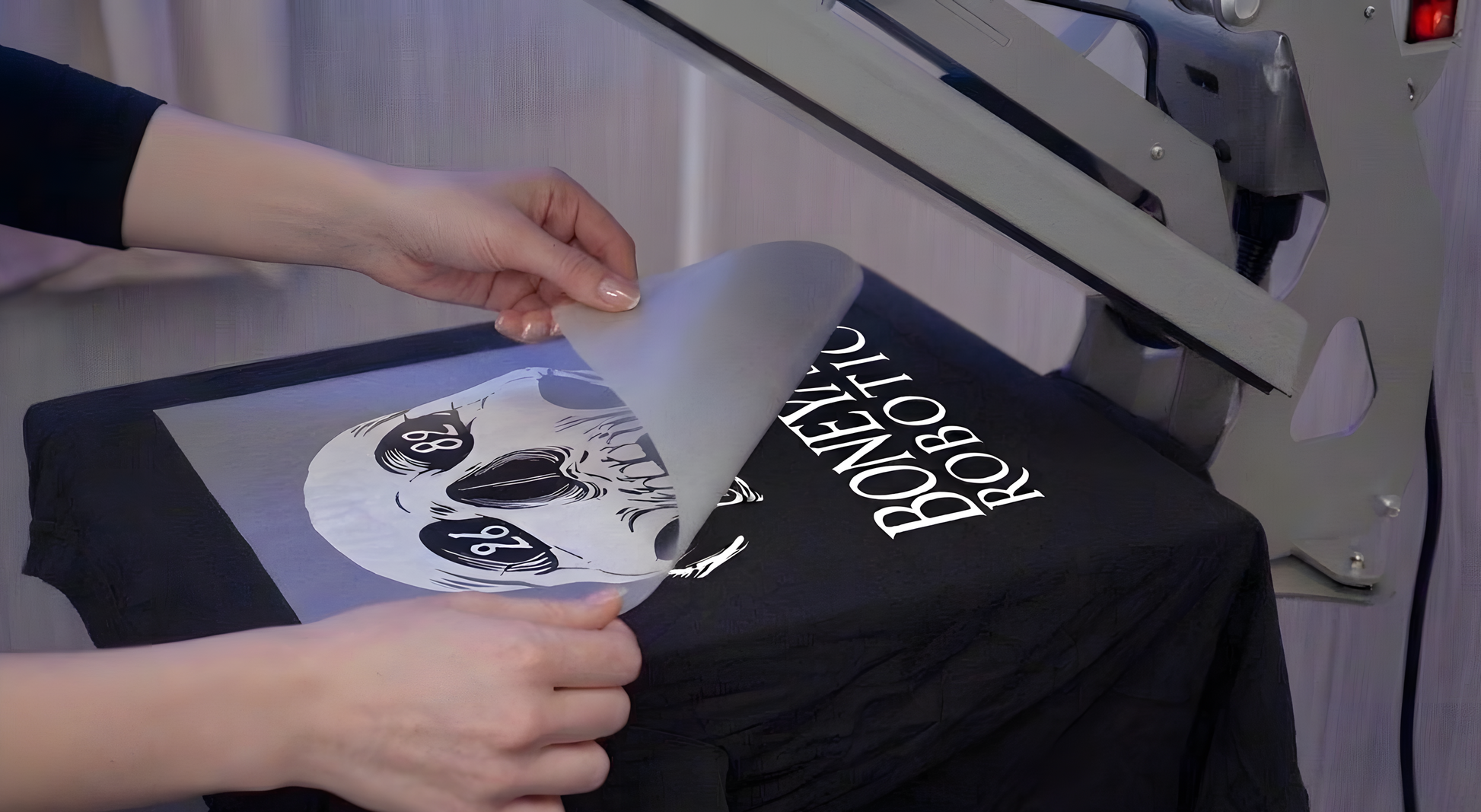 Hand peeling DTF film